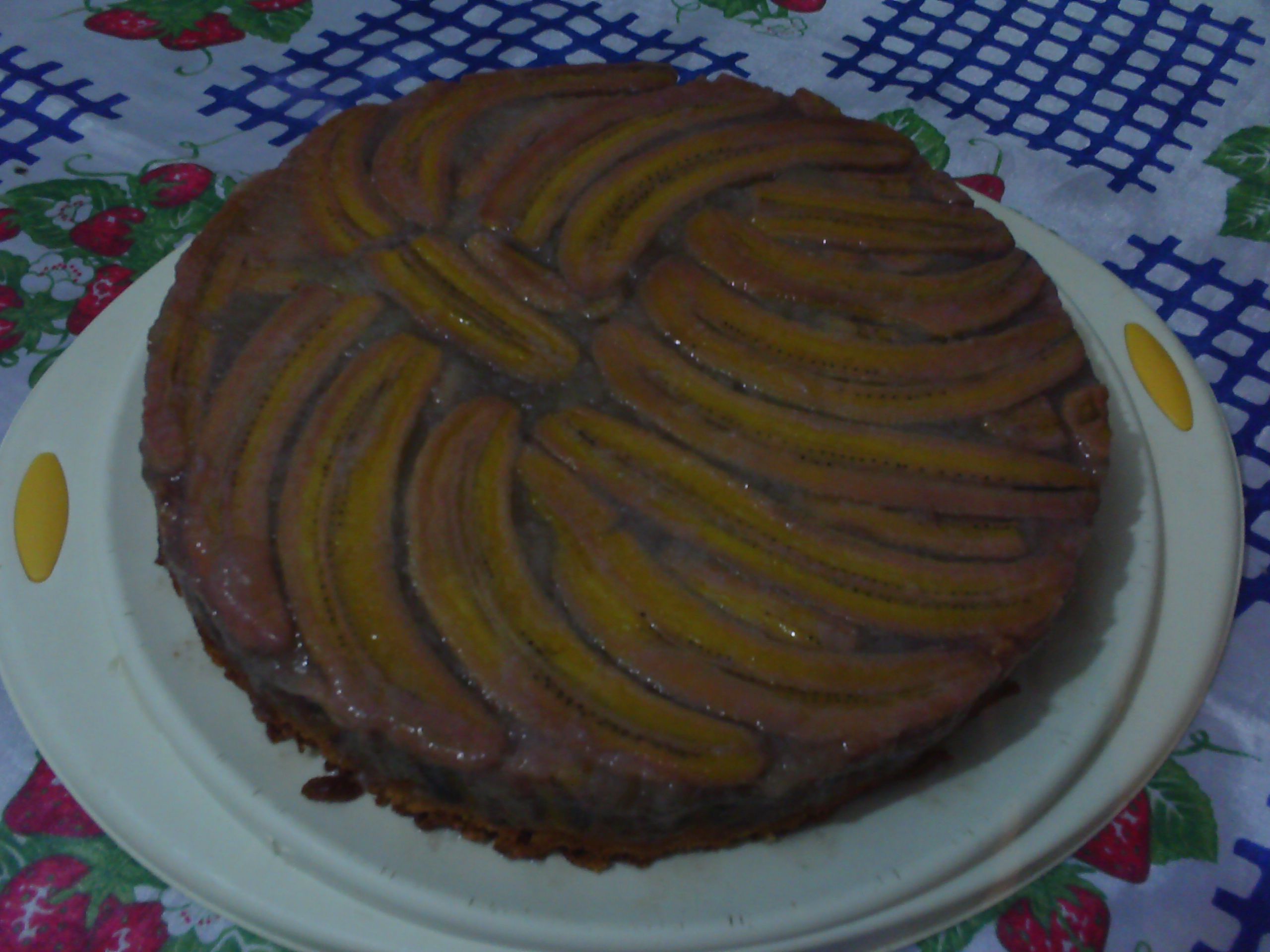 Torta de cascas de banana