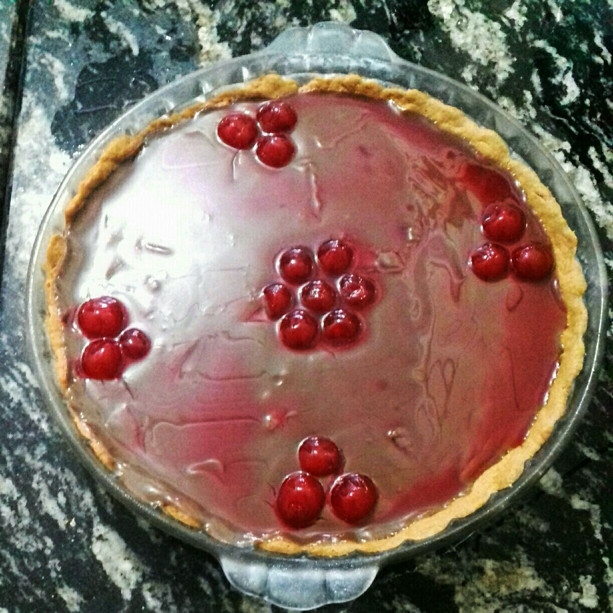 Torta de chocolate com cerejas