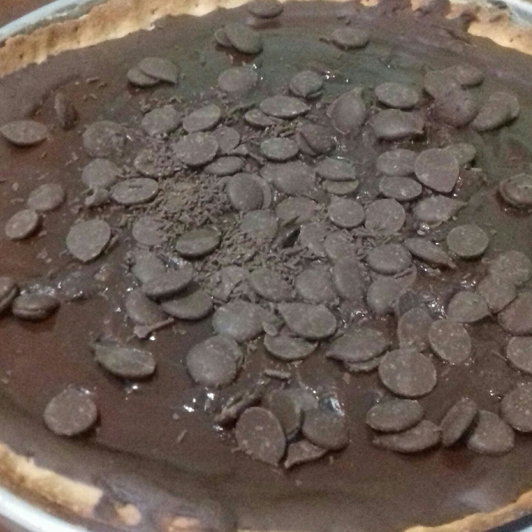 Torta de chocolate com massa podre