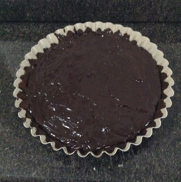 Torta de danoninho com ganache de chocolate