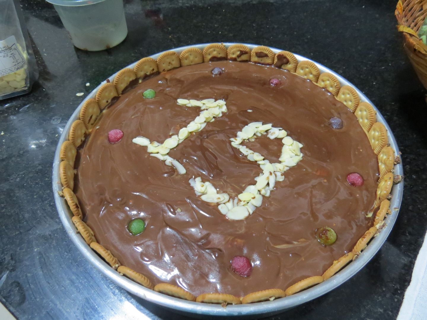 Torta de doce de leite com ganache