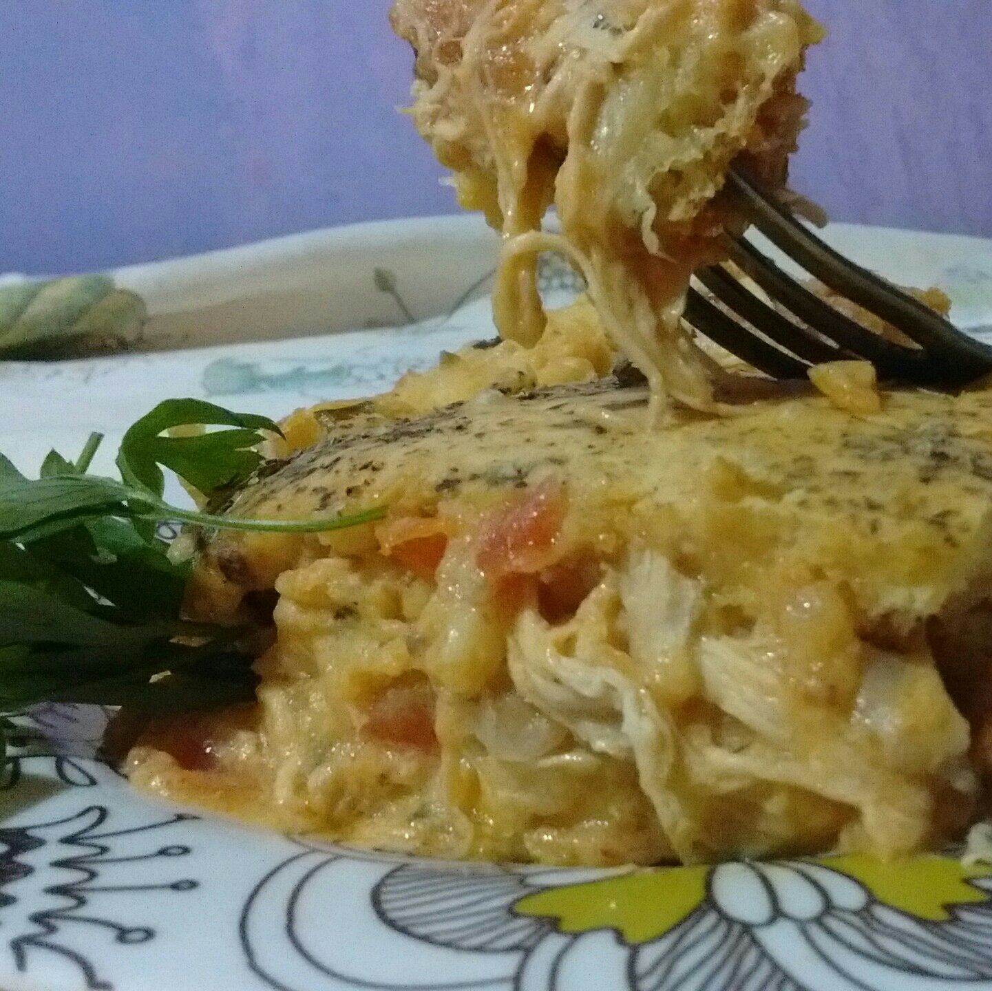 Torta de frango com creme de leite