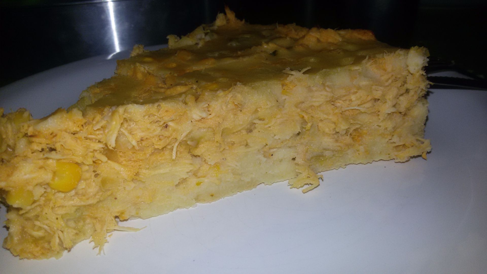 Torta de frango cremosa e fácil