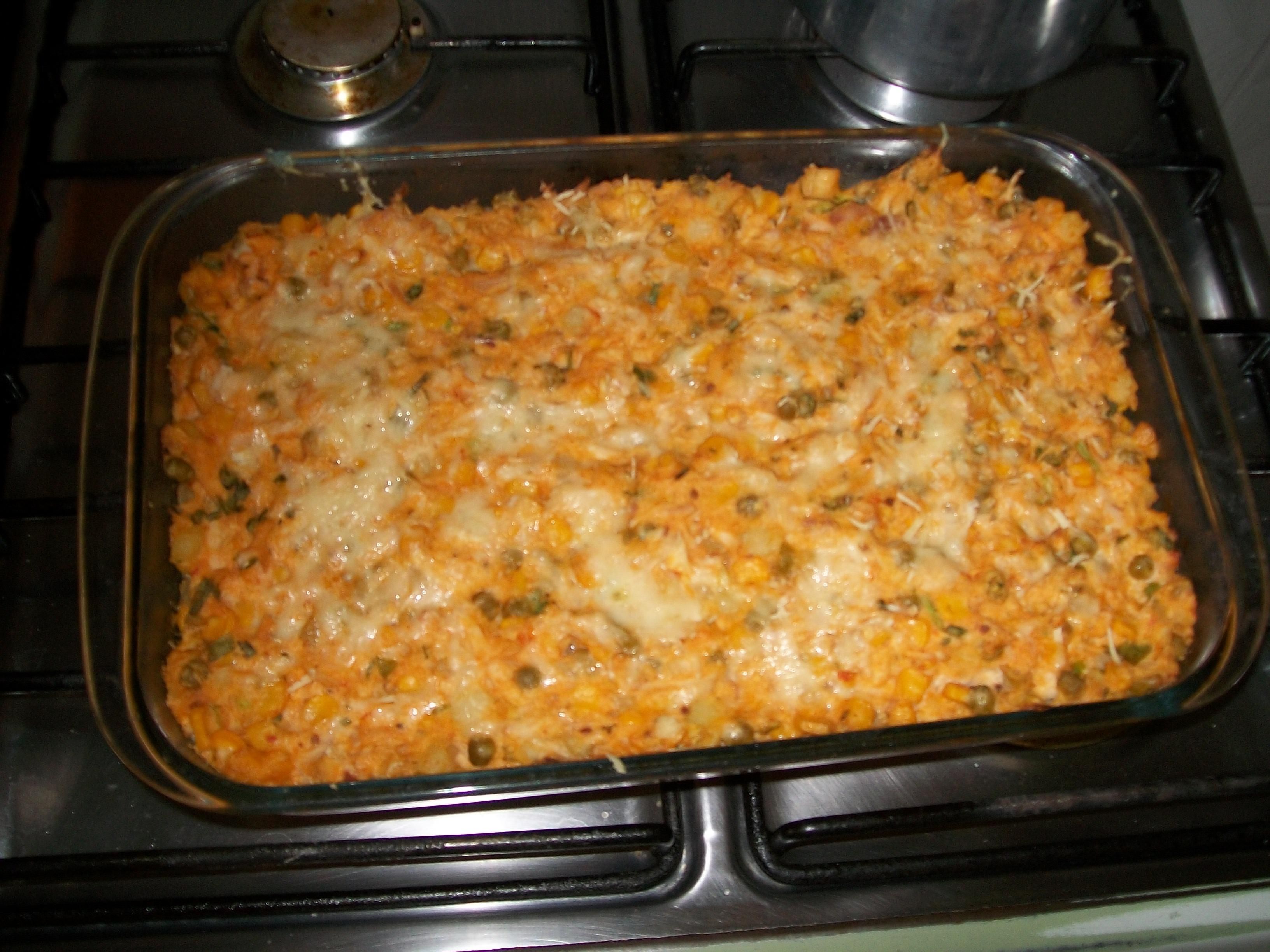 Torta de frango no forno