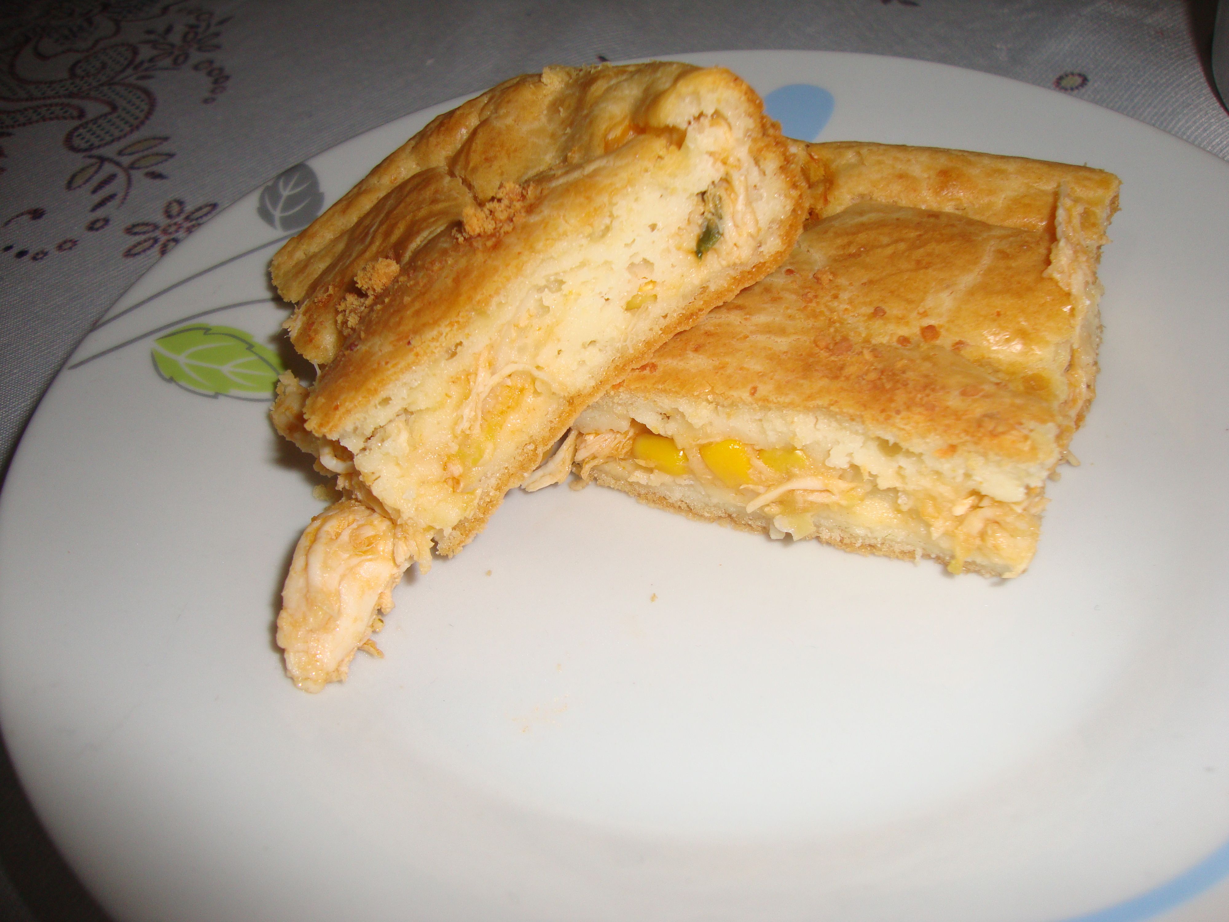 Torta de frango prática