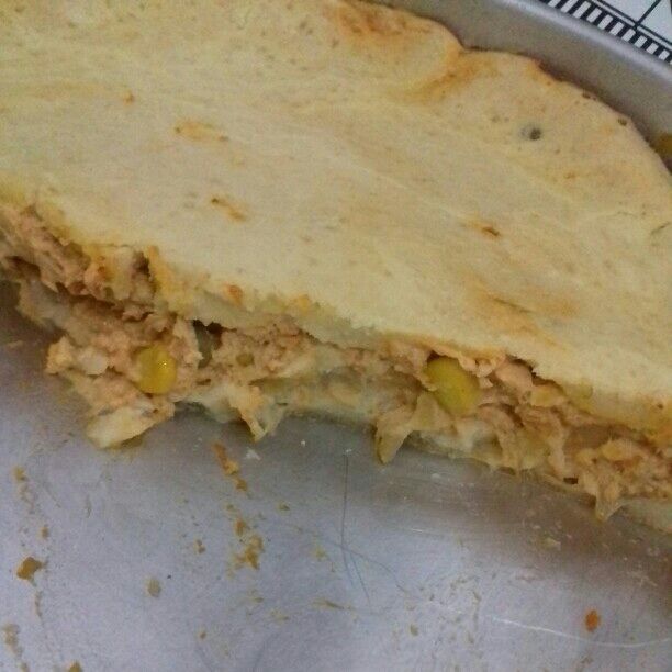 Torta de frango rápido e fácil