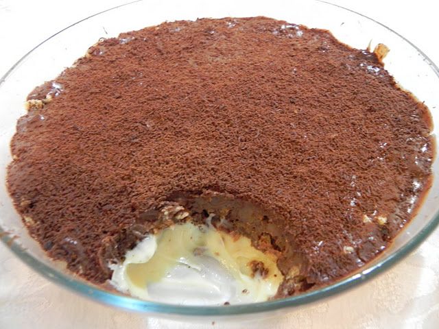 Torta de ganache com biscoito