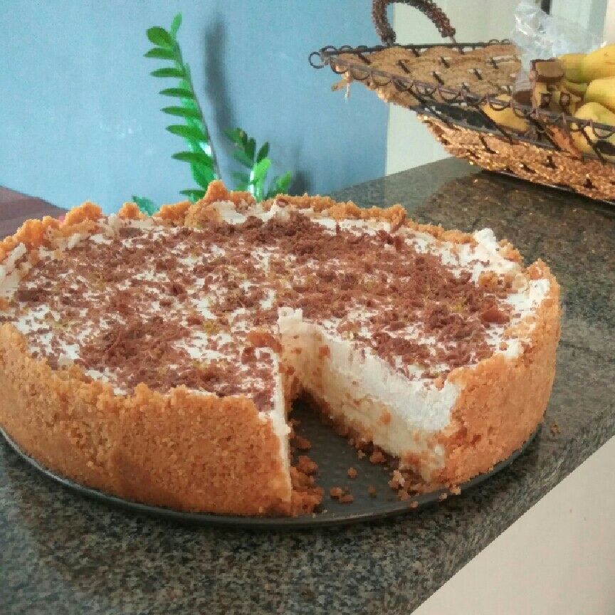 Torta de limão com chantilly