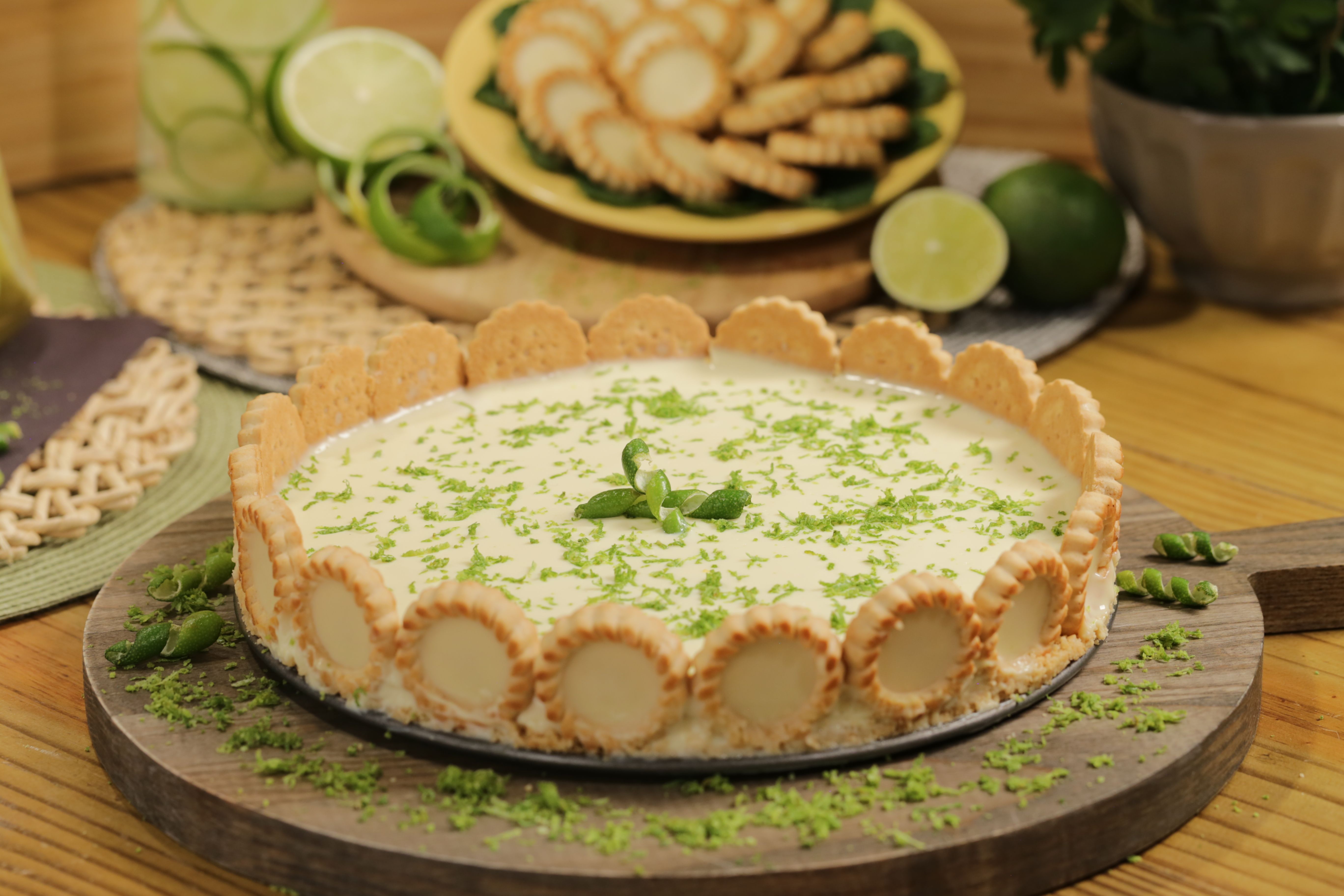 Torta de limão com chocolate branco