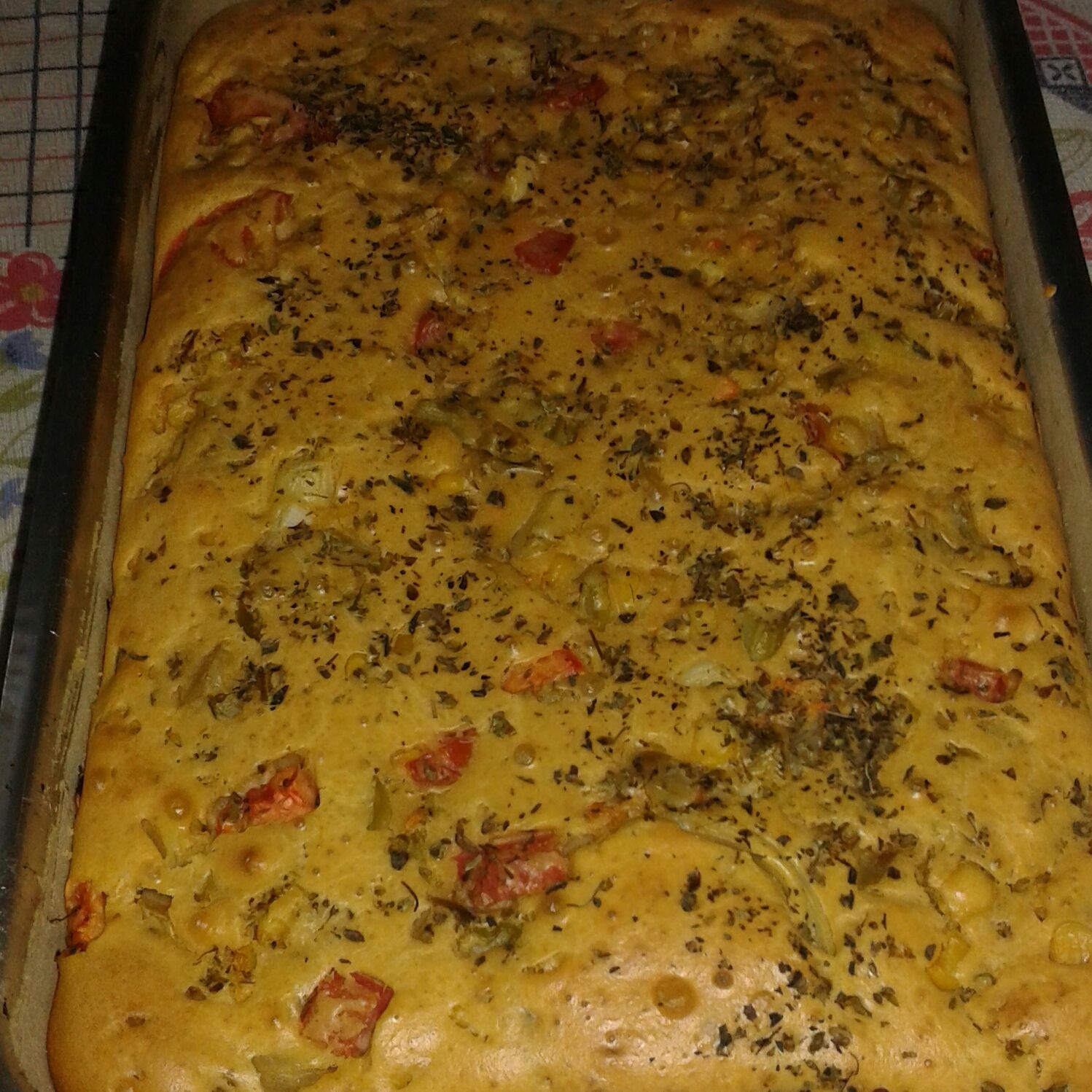 Torta de liquidificador de brócolis com requeijão