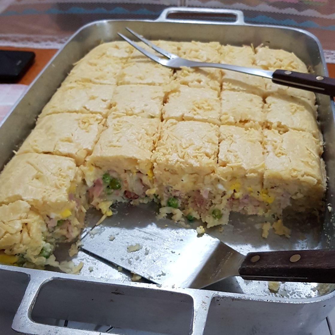 Torta de liquidificador sabor portuguesa