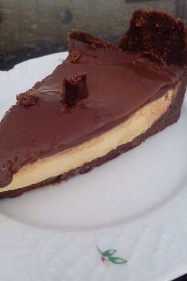 Torta de maracujá com chocolate