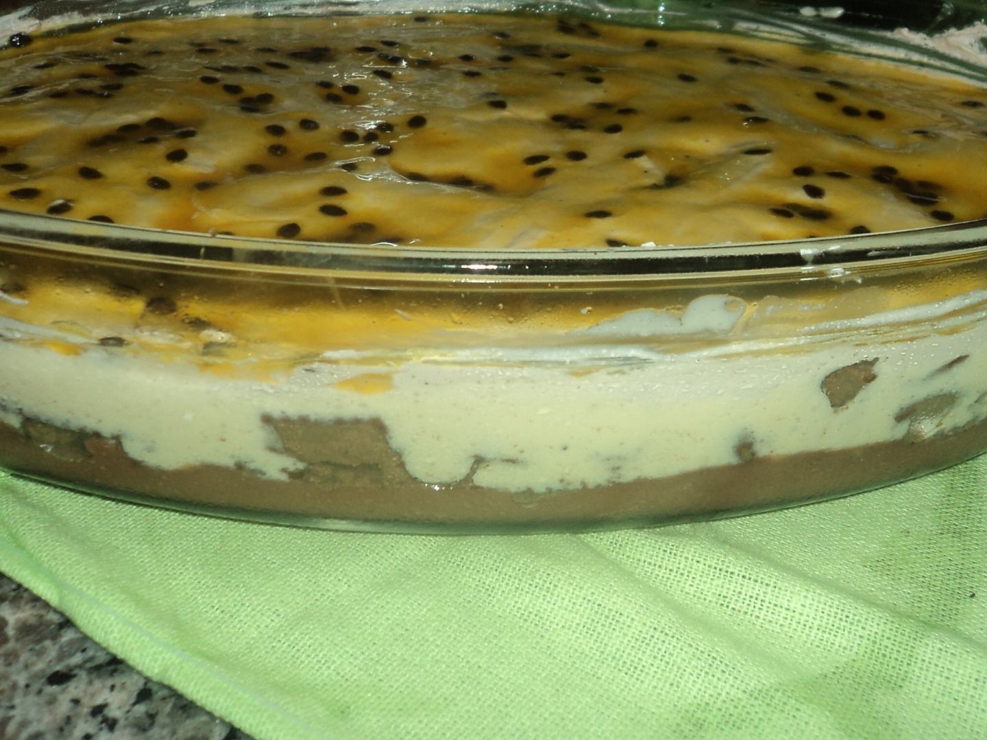 Torta de maracujá simples