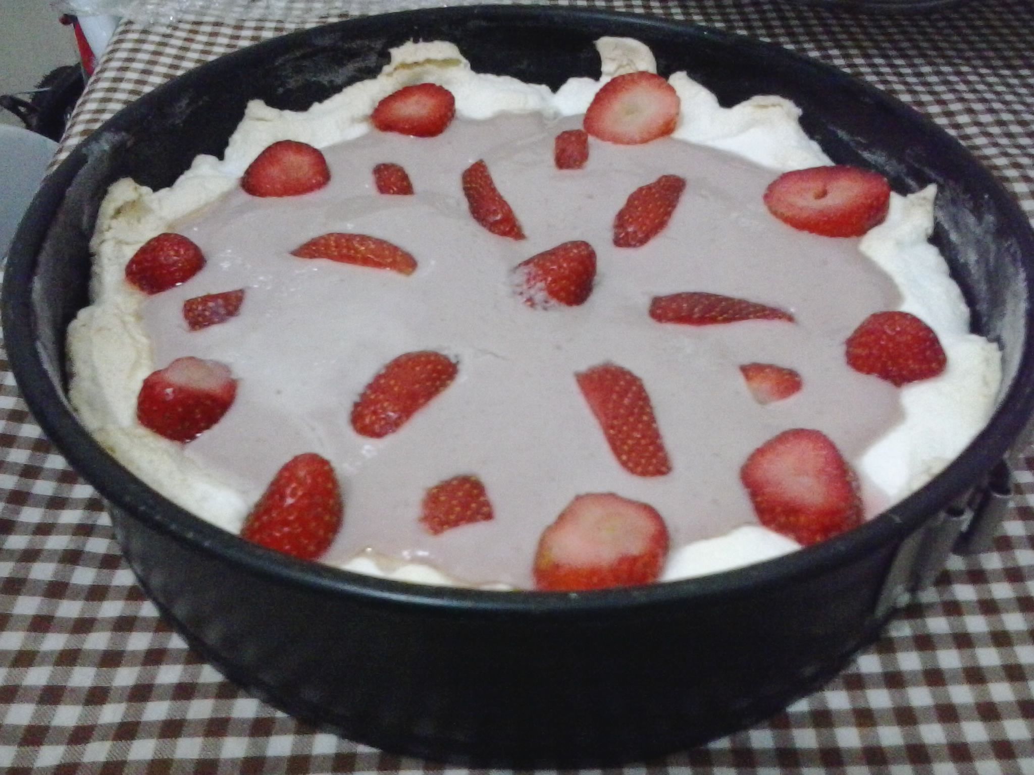 Torta de morango da mamãe