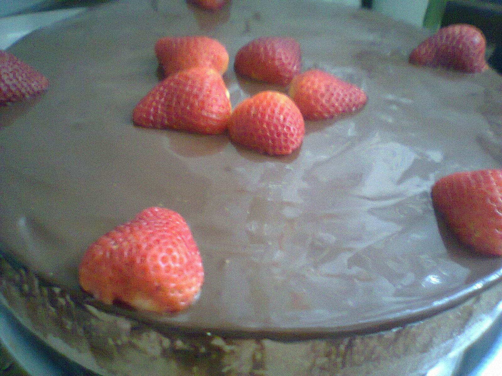 Torta de mousse de chocolate