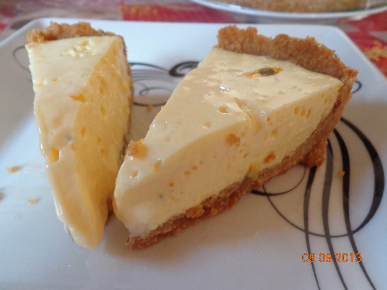 Torta de mousse de maracujá fácil