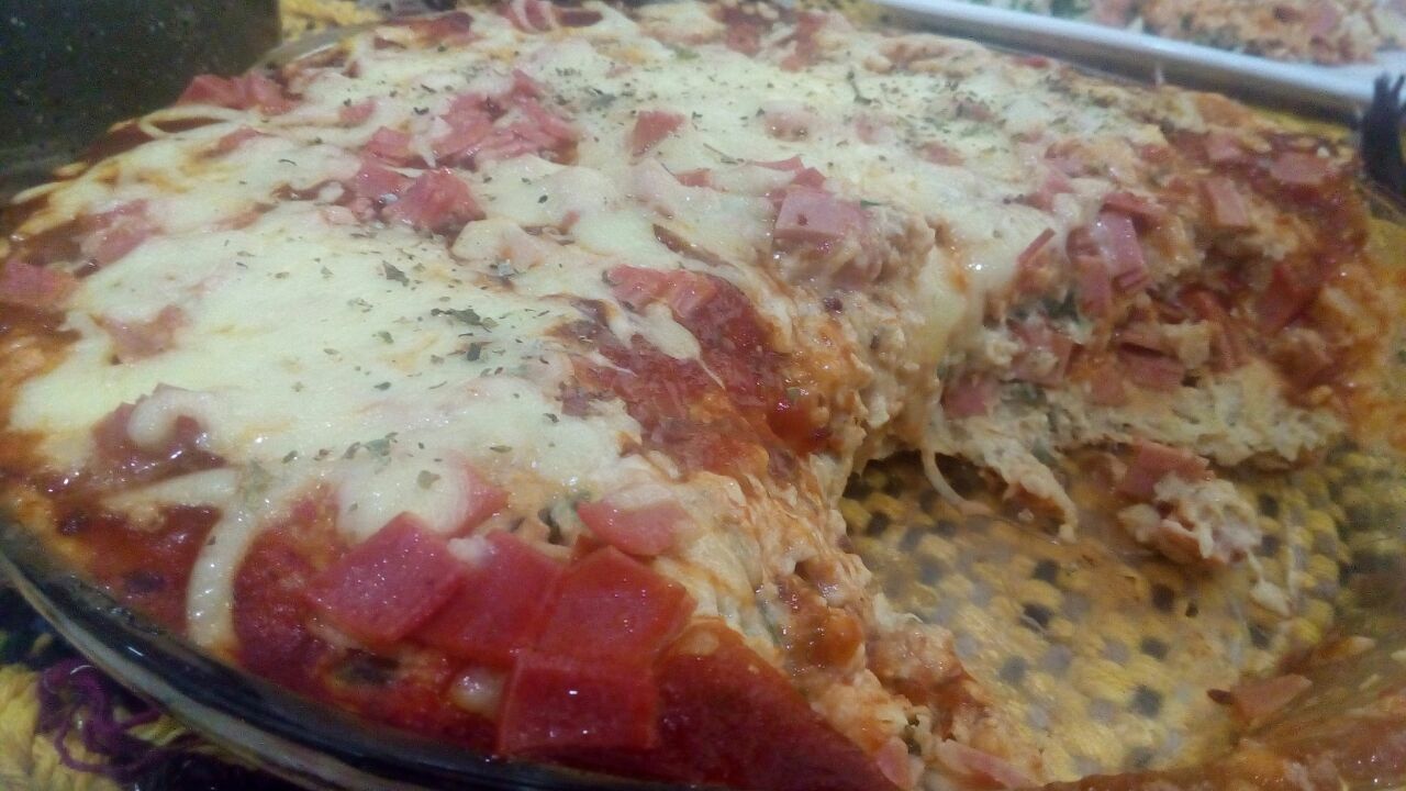 Torta de pizza fit