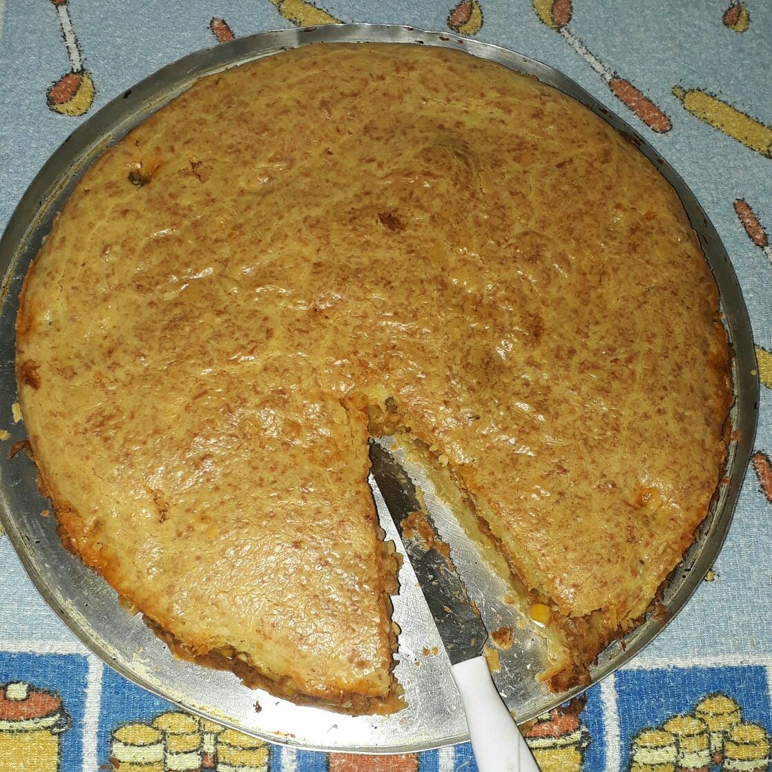 Torta de sardinha enlatada