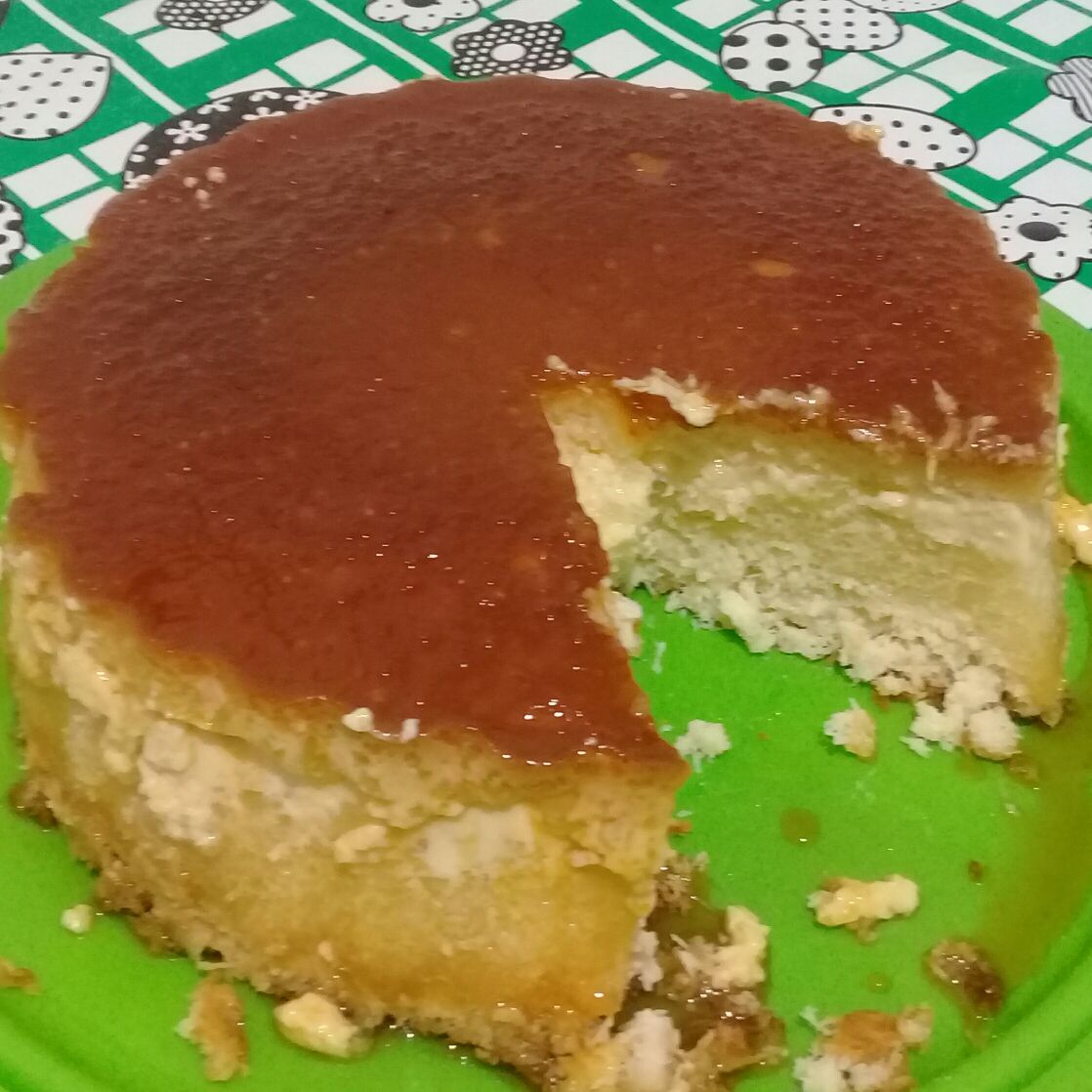 Torta-pudim de tapioca