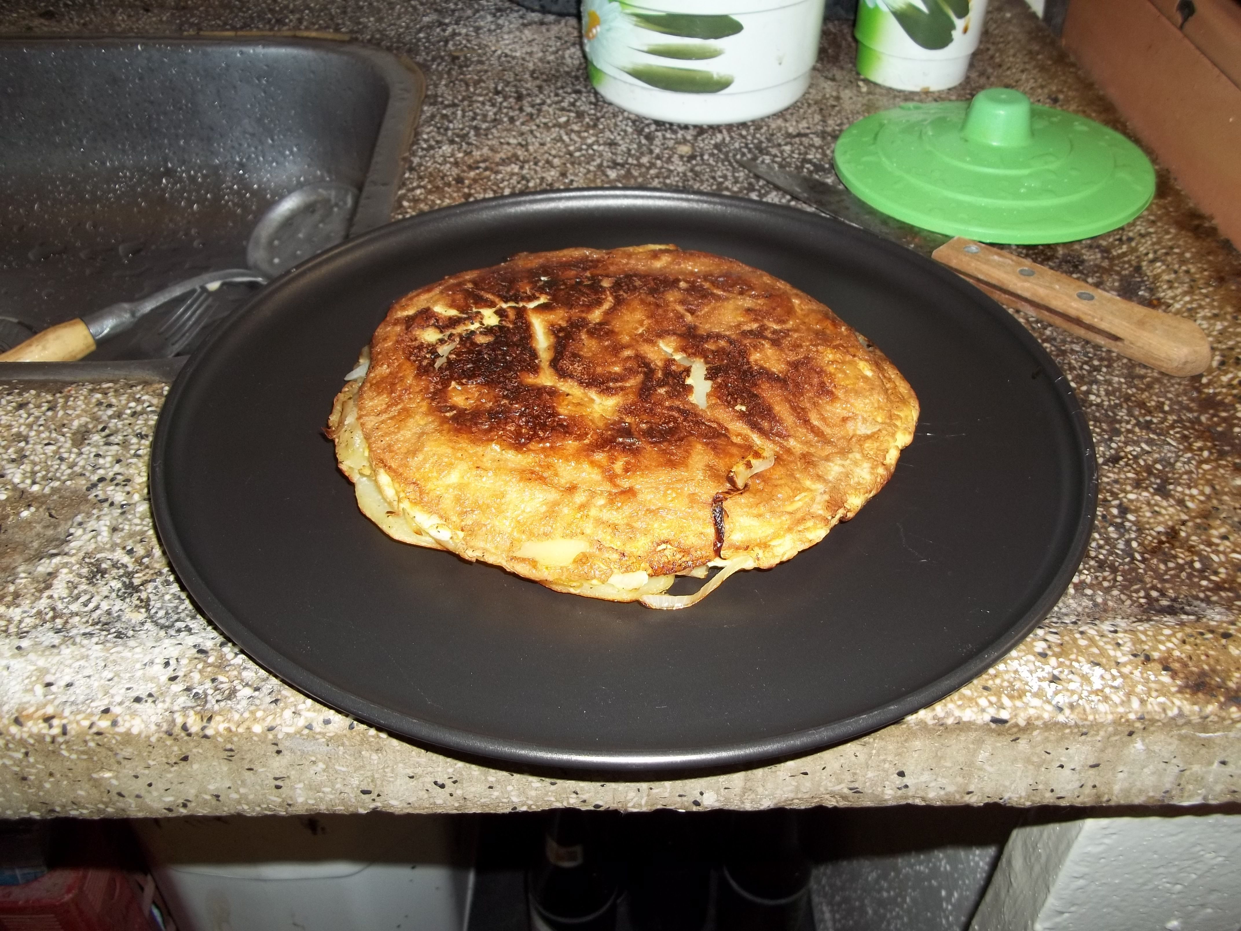 Torta rapida de batata na frigideira