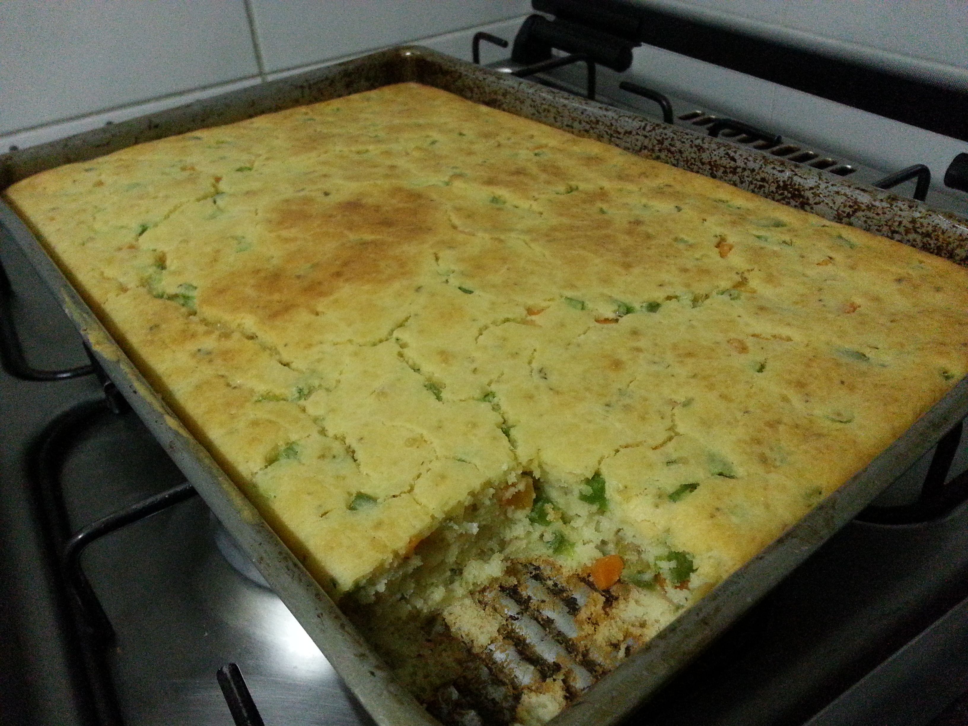 Torta salgada de liquidificador da Marlene