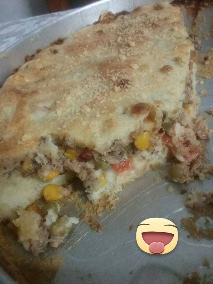 Torta salgada de sardinha no liquidificador