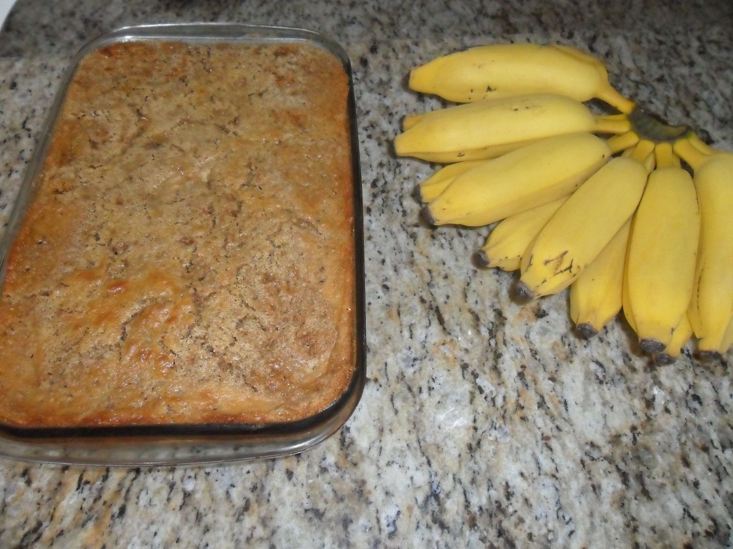 Torta seca integral de banana