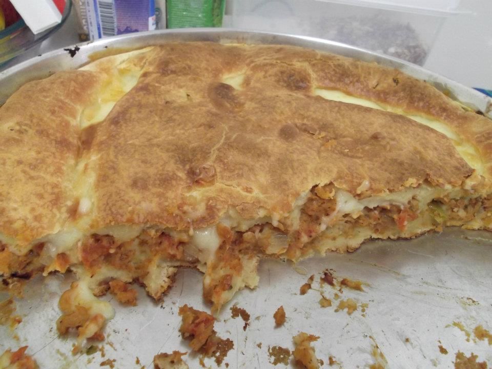 Torta Simples de Camarão(Tipo Empadão)