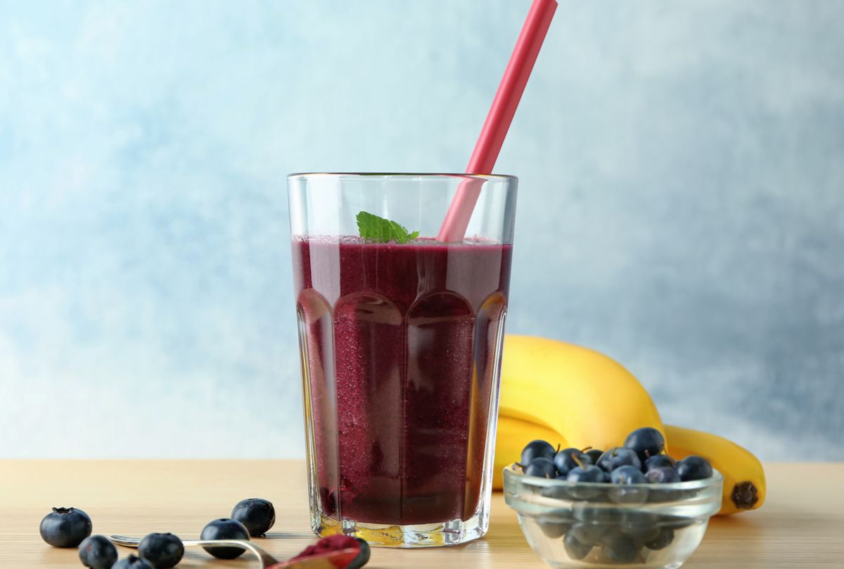 Vitamina açaí e banana