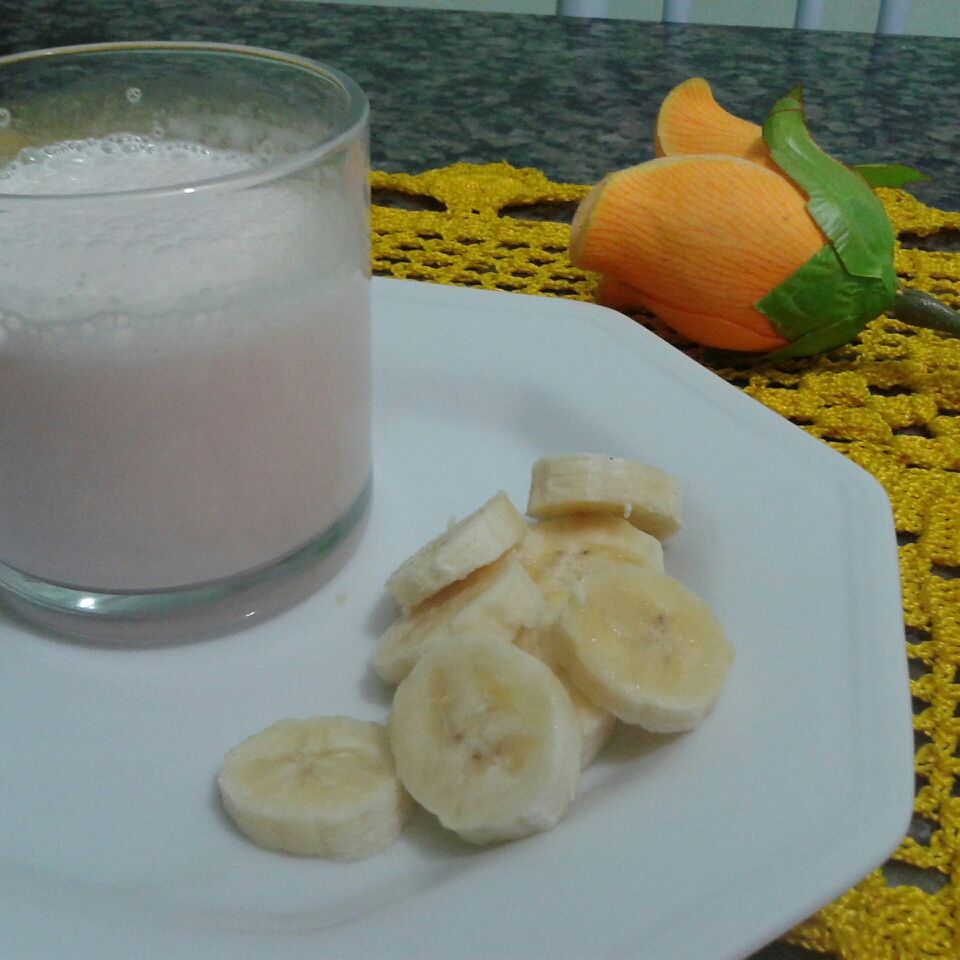 vitamina de banana e danone