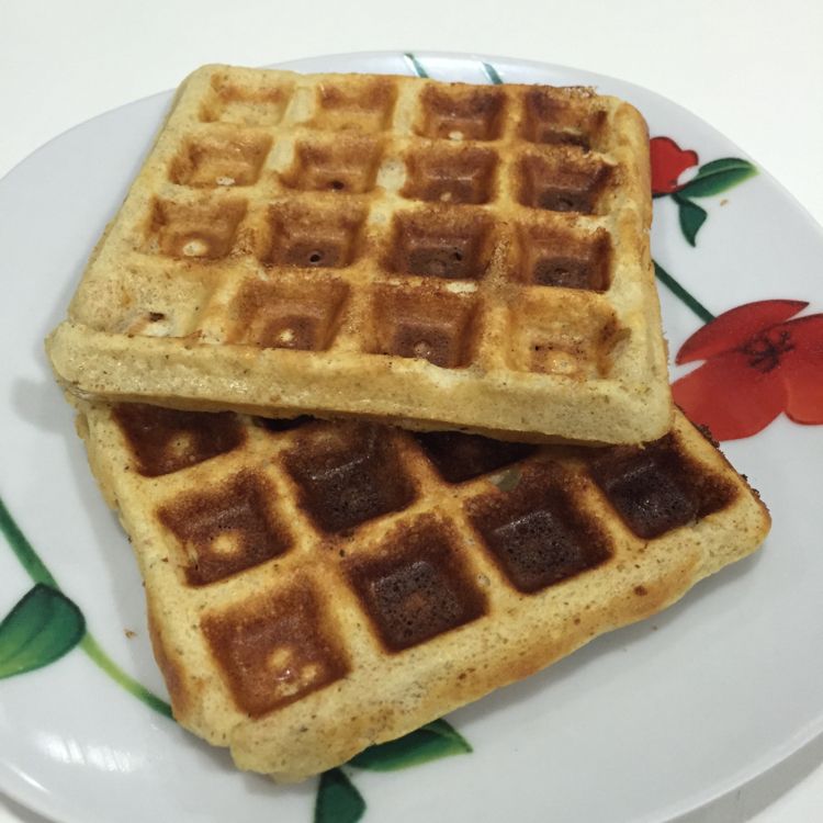 Waffles de whey e aveia (fitness)