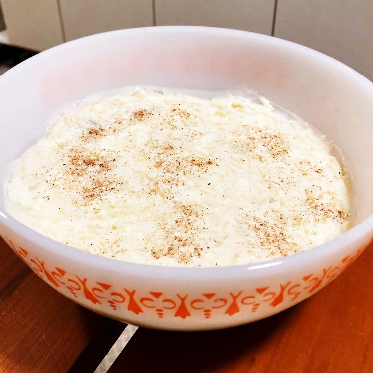 Arroz doce de leite ninho