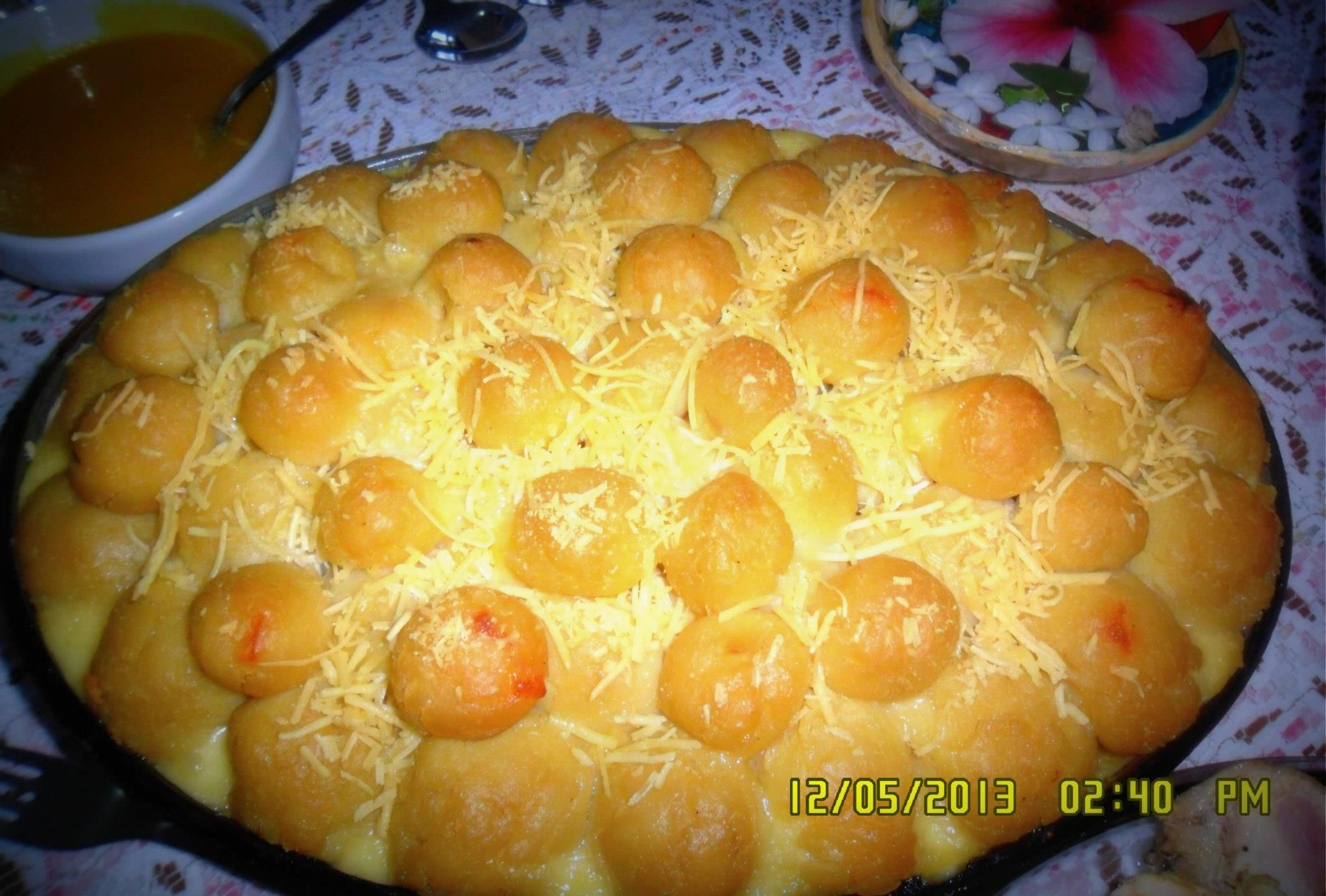 Bolinhas de queijo com batata da Tia Marly