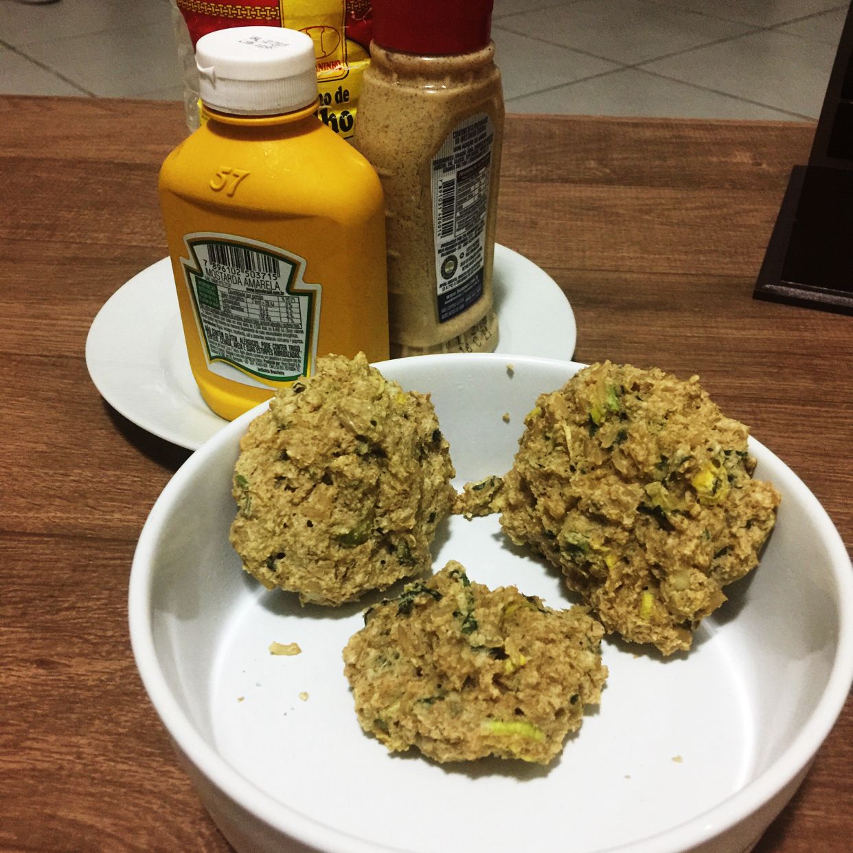 Bolinho de arroz integral com farelo de aveia