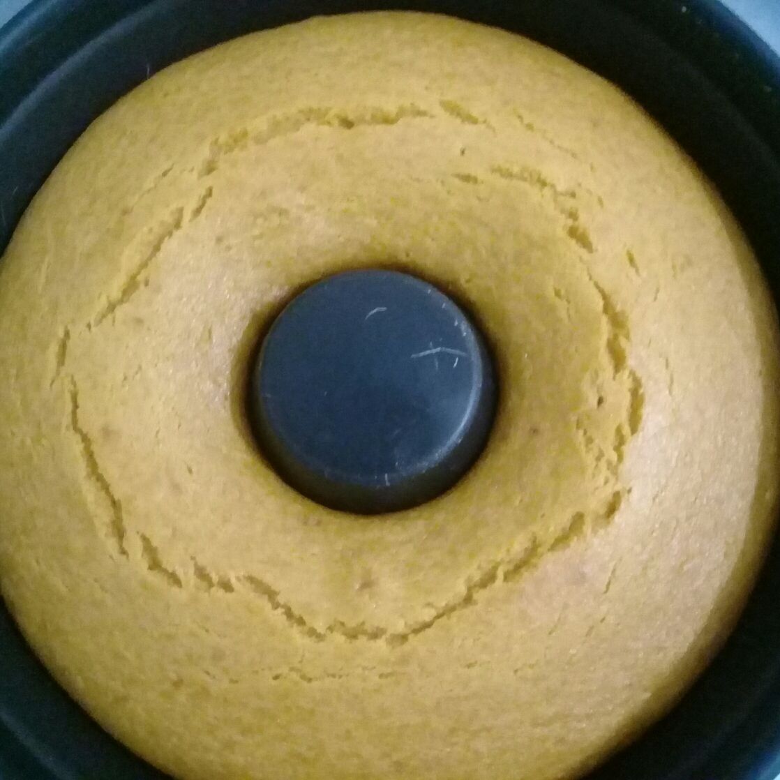 Bolo de cenoura vegetariano