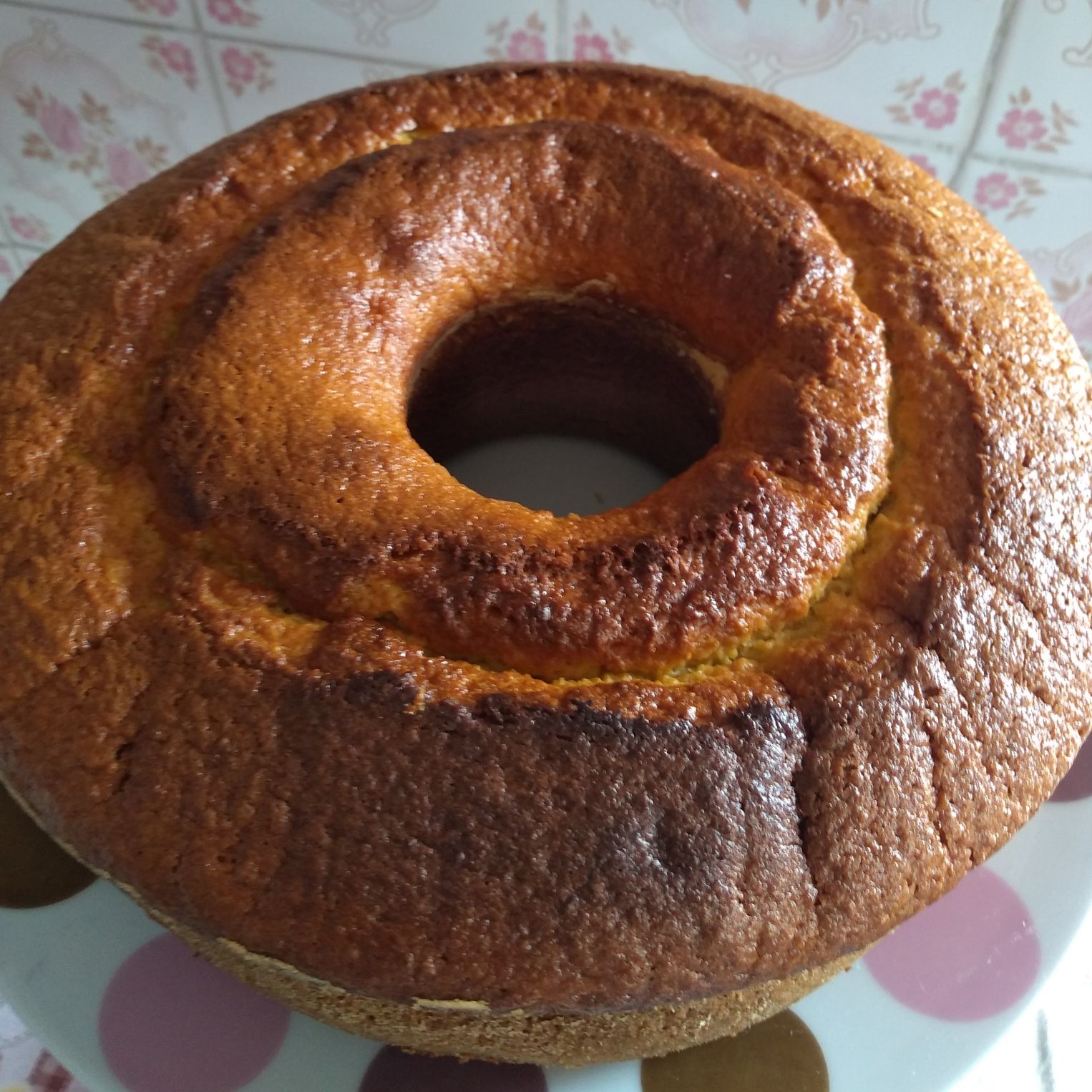 Bolo de tangerina com casca