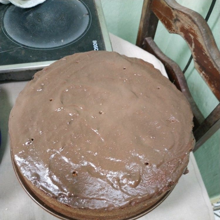 Calda simples de chocolate