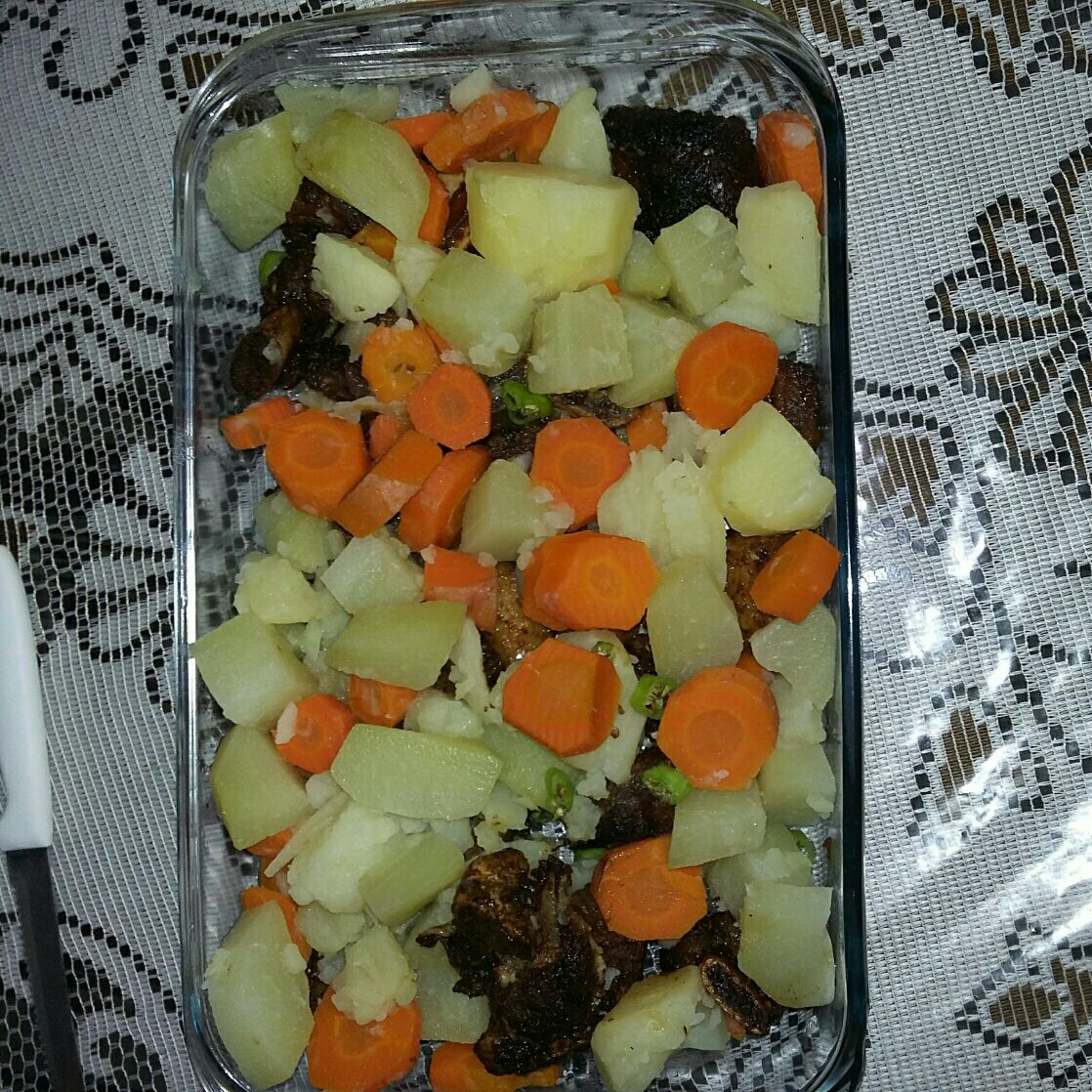 Costela com verduras