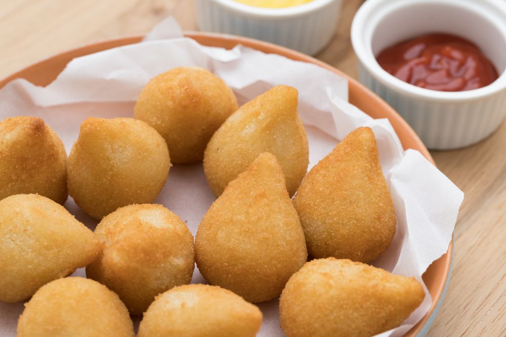 Coxinha fit de frango