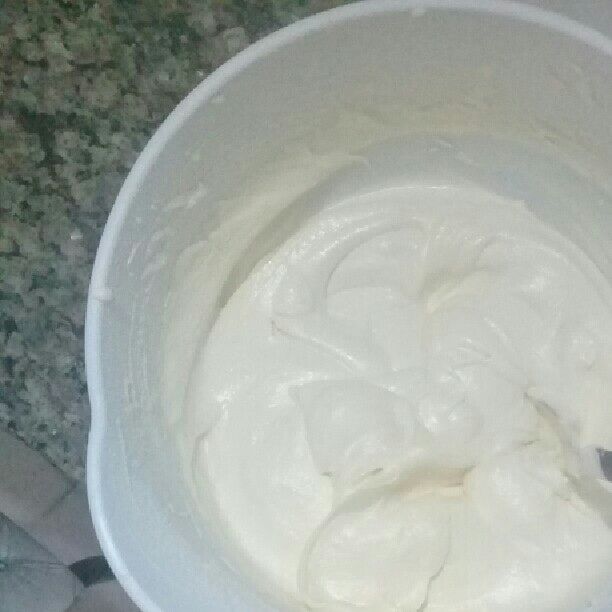 Creme branco de manteiga