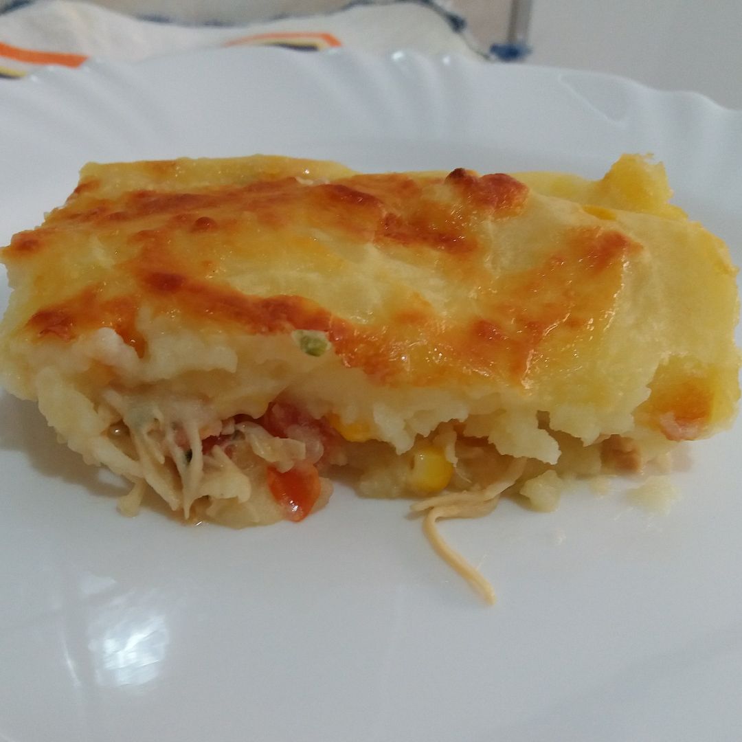 Escondidinho de frango cremoso