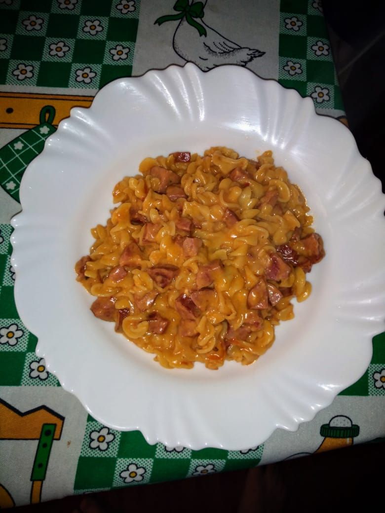 Macarrão cremoso de panela de pressão