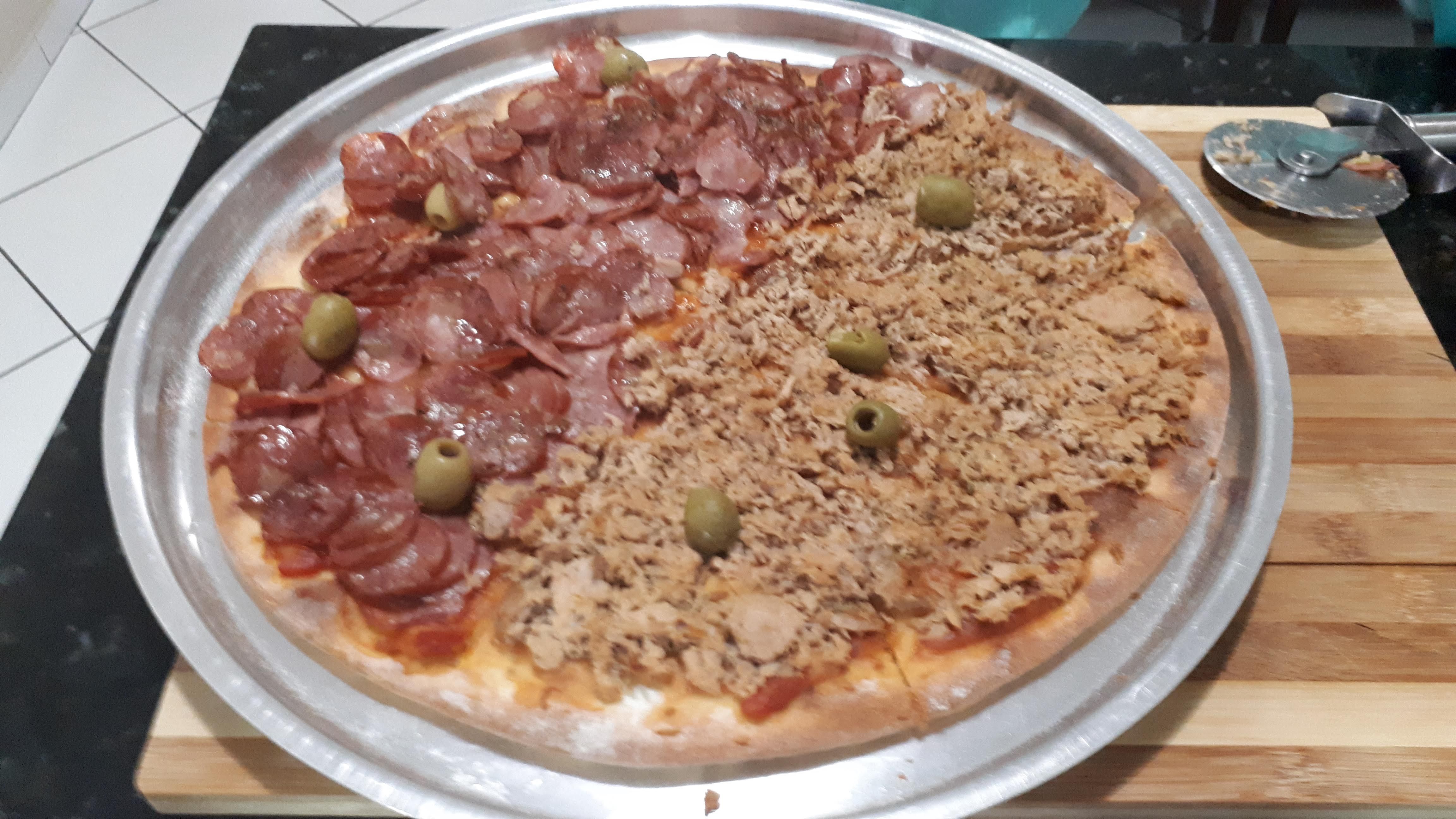 Massa de pizza saborosa