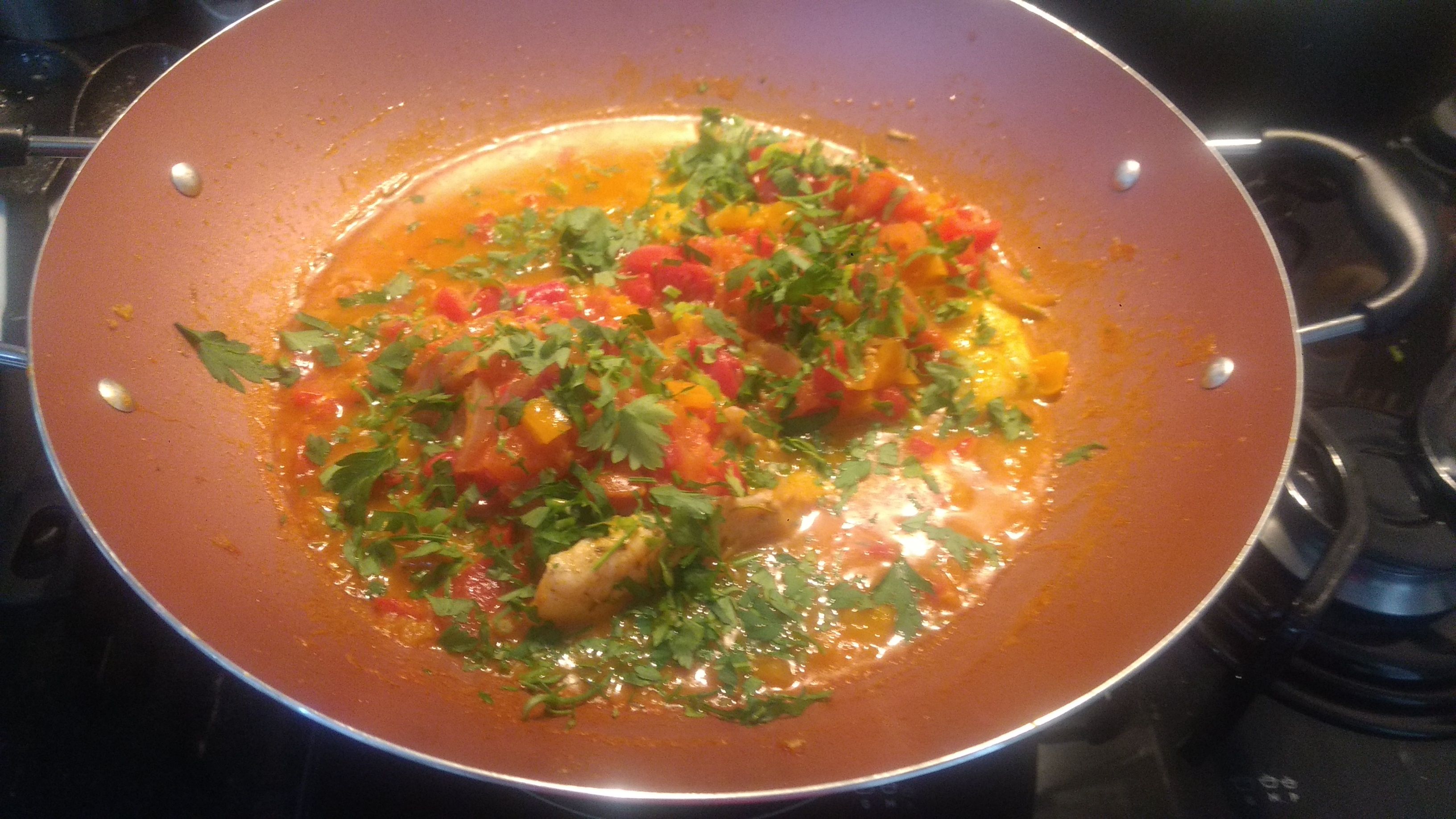 Moqueca de badejo aromática