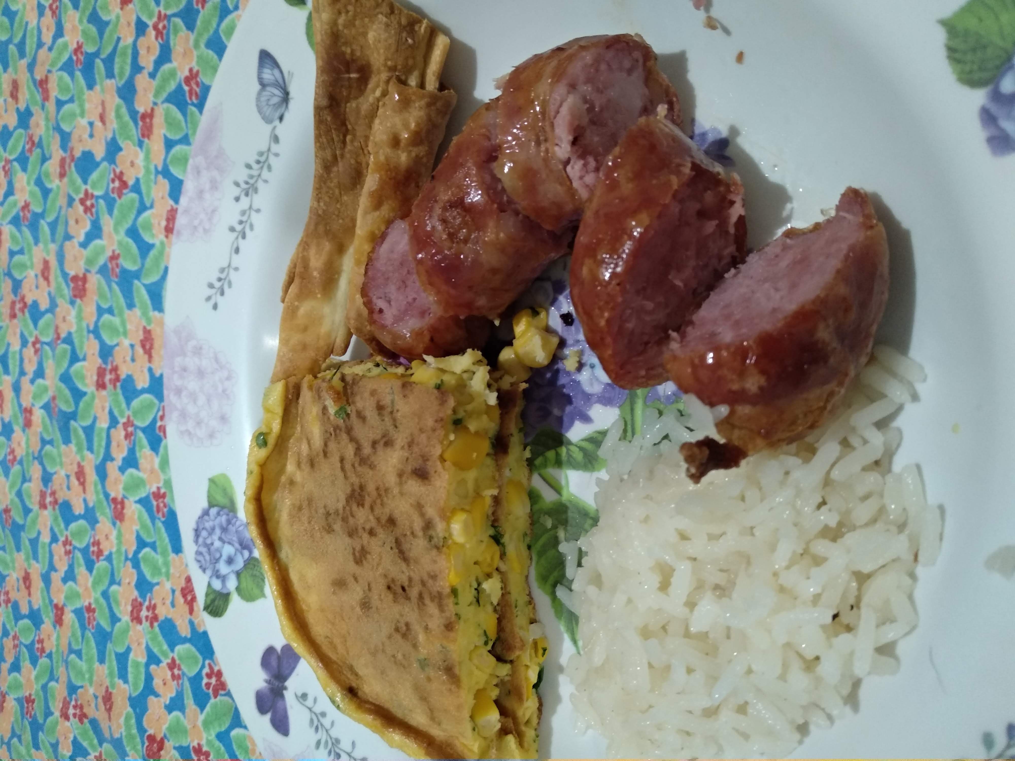 Panqueca de milho cozido