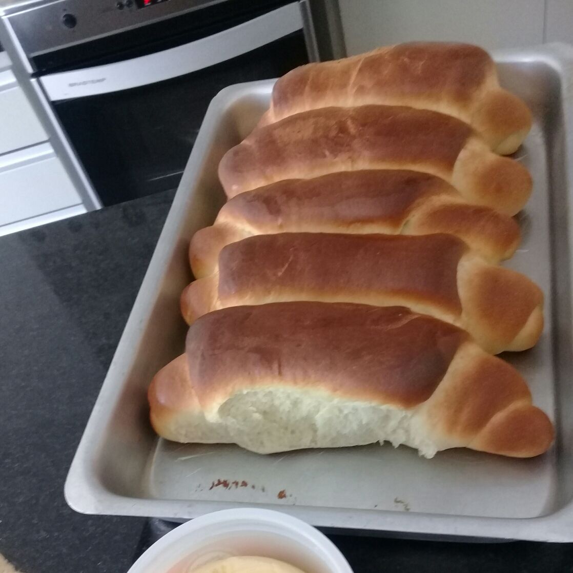 Pão caseiro fofinho da Rosa