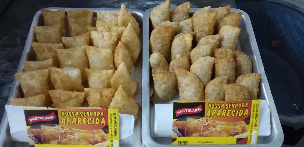 Pastel frito para 100 pessoas