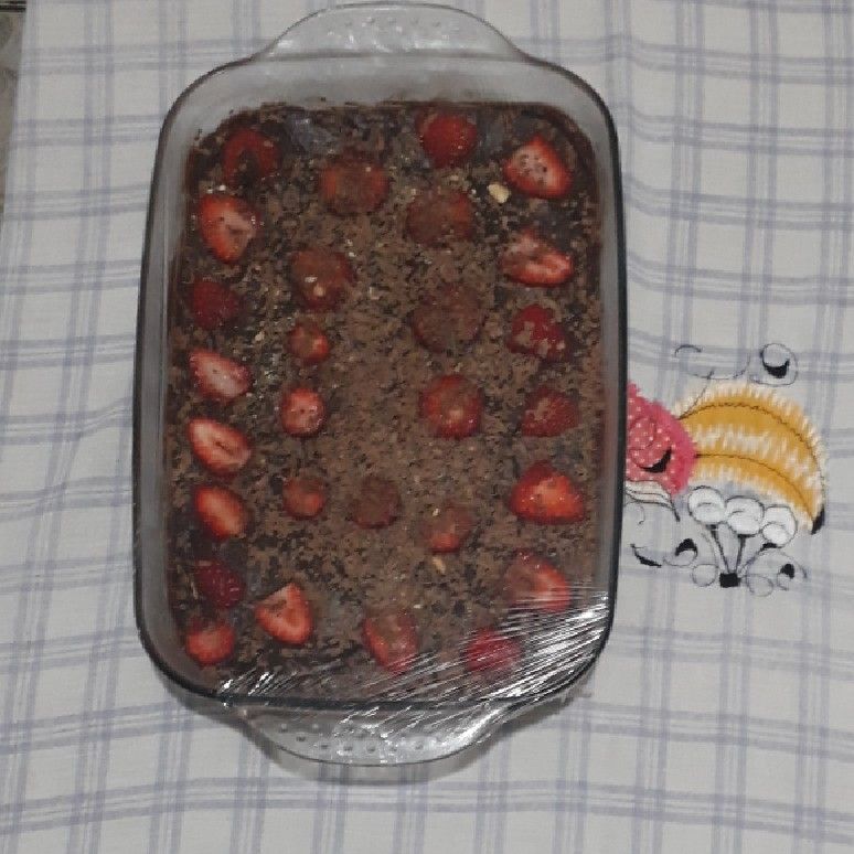 Pavê com cobertura de ganache