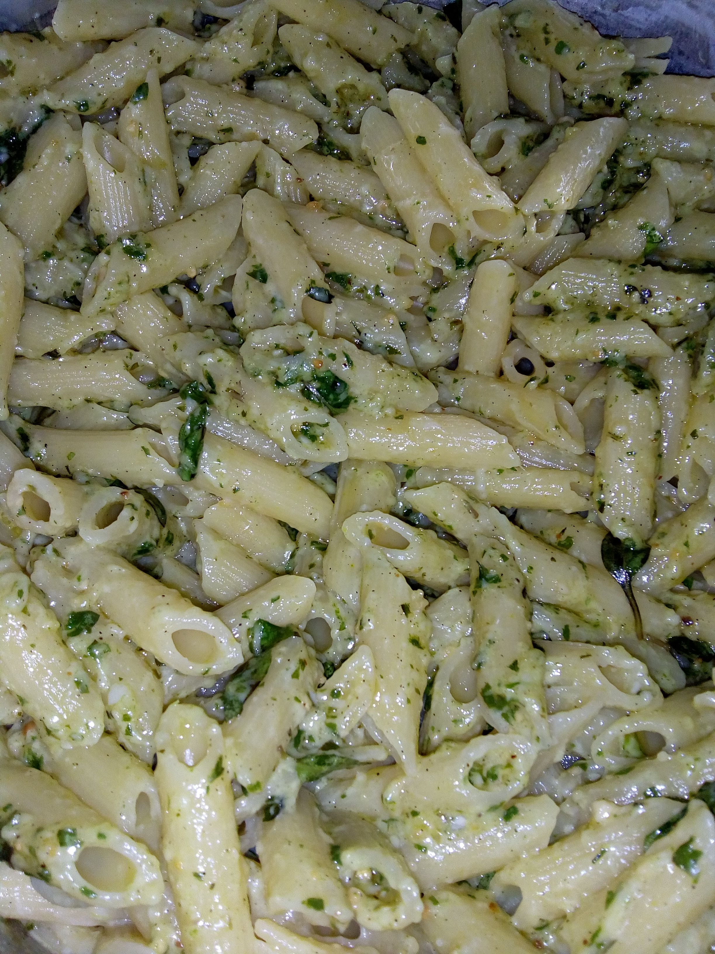 PENNE AO MOLHO PESTO