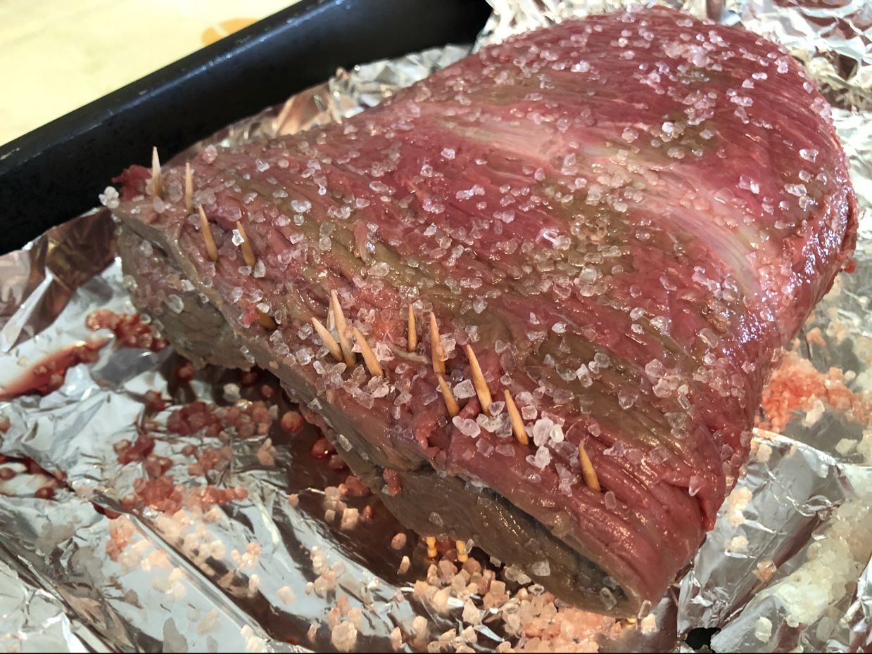 Picanha no avesso com provolone